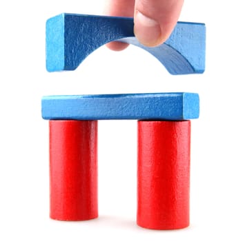 Wooden building blocks