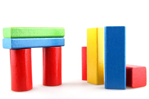 Wooden building blocks