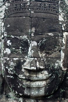 Khmer Buddha Head at Bayon Temple (Angkor, Cambodia)