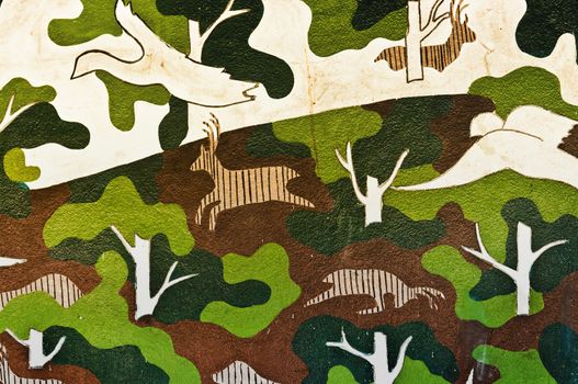 Camouflage pattern wild version