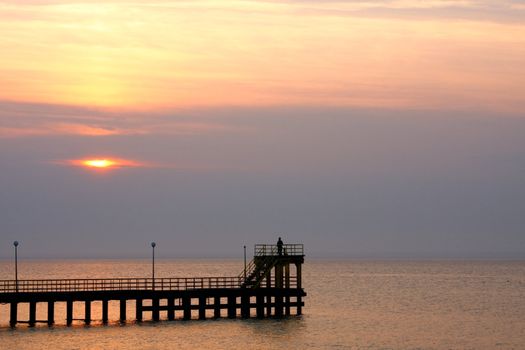 Pier at sunset