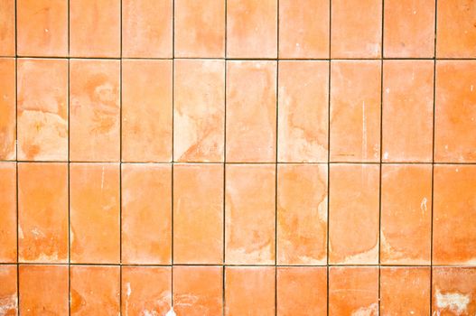 Clay brick wall pattern