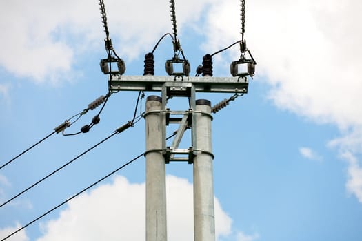 Top of the transmission tower