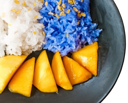 Sticky Rice Mango Thai Dessert.