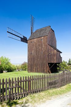 wooden windmill, Klobouky u Brna, Czech Republic