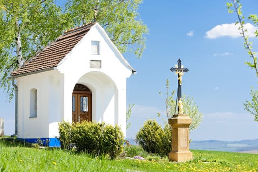 chapel with a cross, Vlcnov, Czech Republic