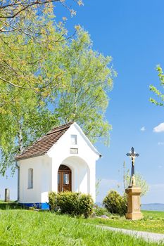 chapel with a cross, Vlcnov, Czech Republic