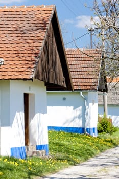 wine cellars, Vlcnov, Czech Republic