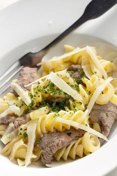 pasta with beef meat