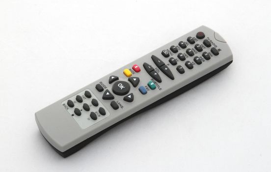 Remote control on a white background.