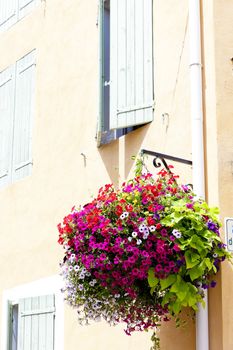 detail of house, Greoux-les-Bains, Provence, France