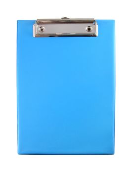 Blue clipboard isolated on white background