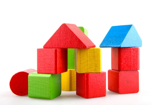 Wooden building blocks