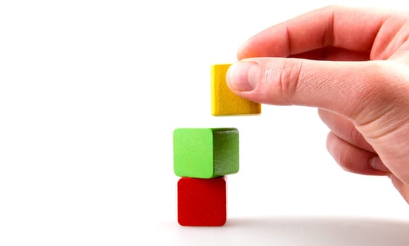 Wooden building blocks