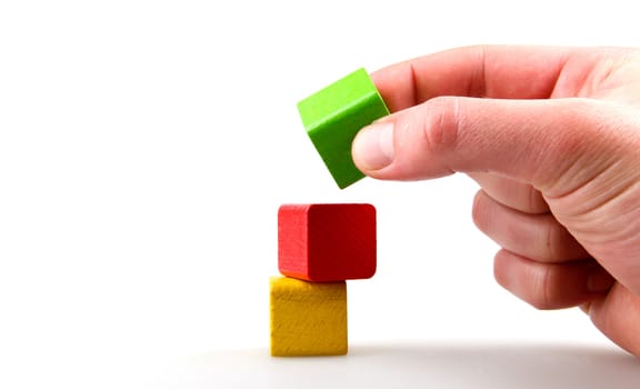 Wooden building blocks