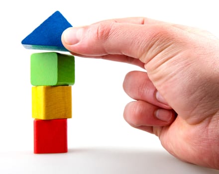 Wooden building blocks