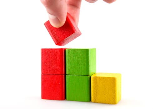 Wooden building blocks