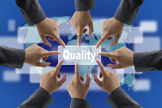 Business Quality Teamwork Concept