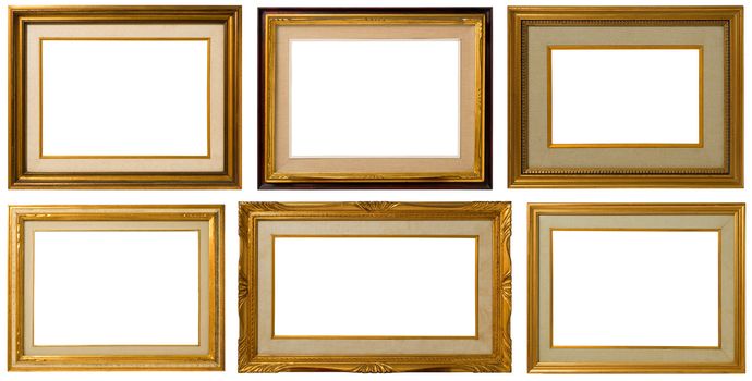 Antique frame collection, italian style,  isolated on white background - Look on my portfolio for bigger file size.