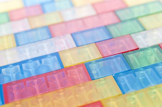 close up of building bricks