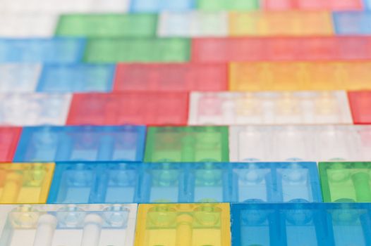 close up of building bricks