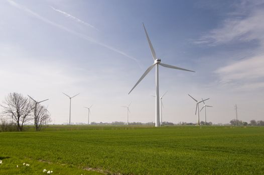Wind generators in northern Germany