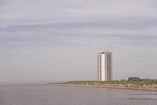 Scene in the port of Buesum, Germany