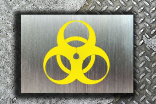 nuclear danger warning background