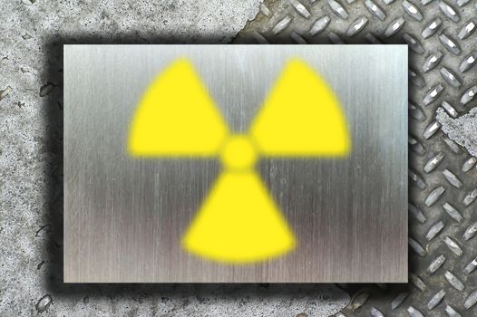 nuclear danger warning background