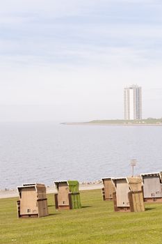 Beach chairs in Buesum, Germany