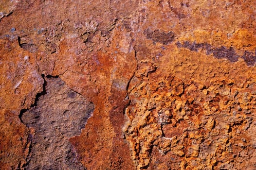 Structure of rusty iron tubes