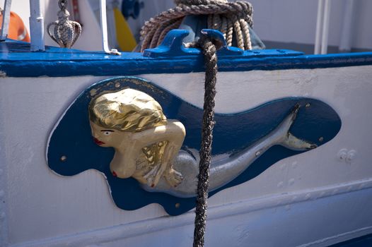 close up of a figurehead