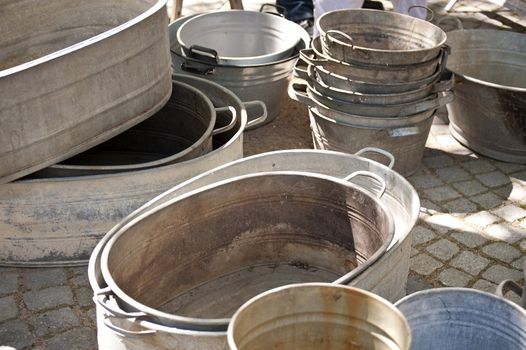 scene on a flea market