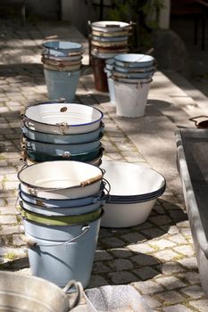scene on a flea market