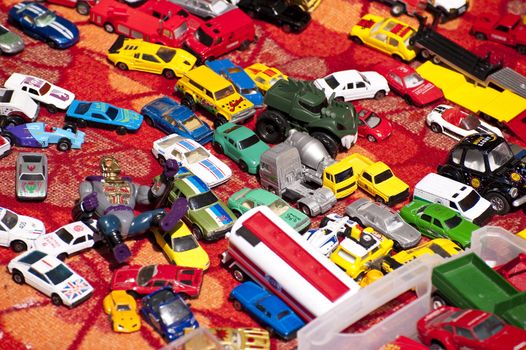 scene on a flea market