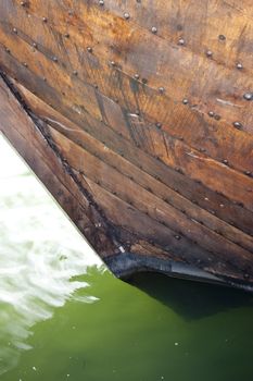 detail of a hanseatic cog