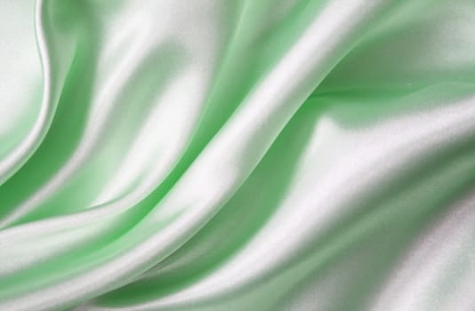 Smooth elegant green silk can use as background