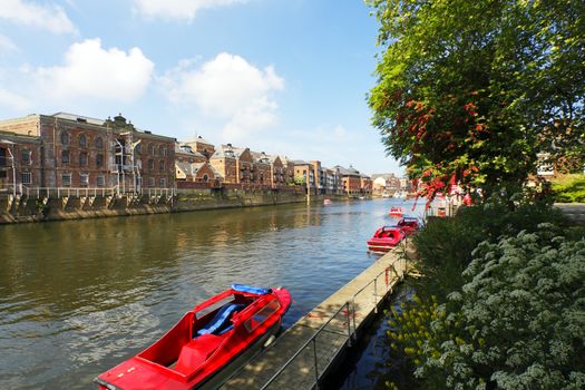 The River Ouse in the city of York, UK