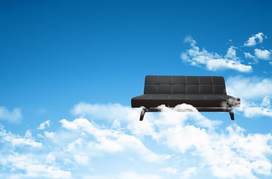sofa  clouds concept