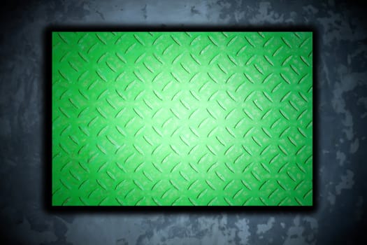 green metal plate steel background