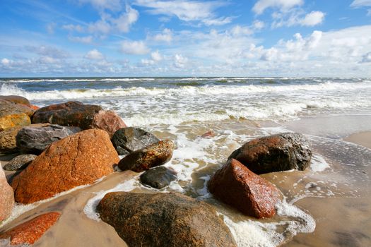 Stone sea coast