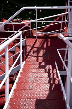 Detail of a firefighter ship