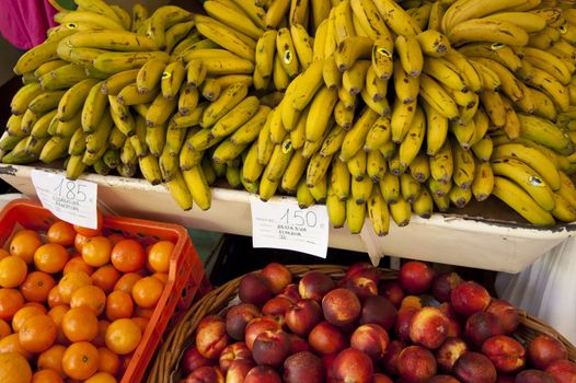 scene in portugal / island of madeira / funchal / mercado dos lavradores