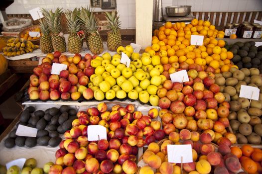 scene in portugal / island of madeira / funchal / mercado dos lavradores