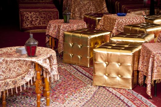 Scene of a shisha bar