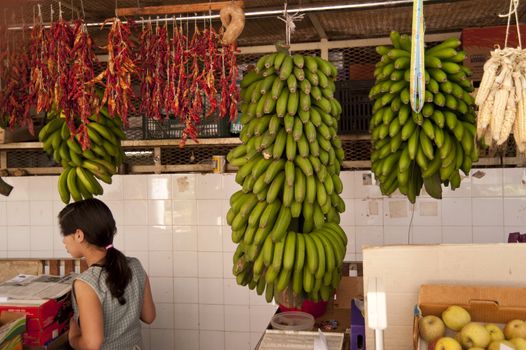 scene in portugal / island of madeira / funchal / mercado dos lavradores