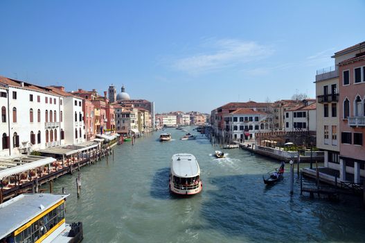 A view of the Canal Grande from Ponte di Calatrava - Venezia - Italy