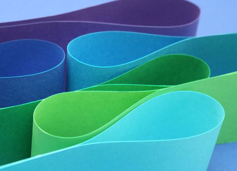 Cool color palette arc wave form papers