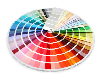 Multi color designer swatch palette guide chart spectrum