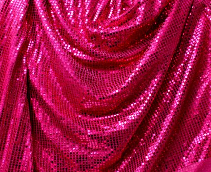 Reflective pink disco glitter strass canvas folded background